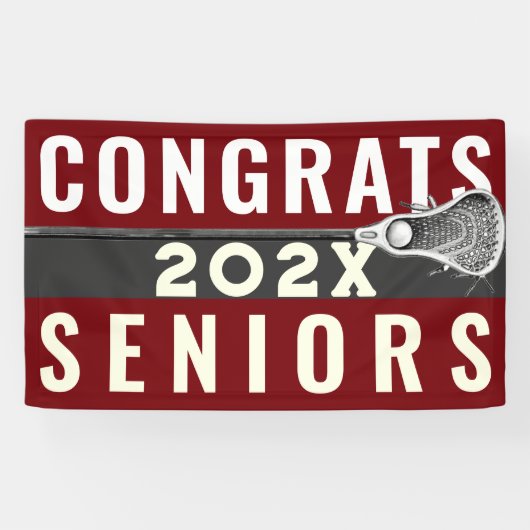Lacrosse Gratulation Seniors Banner (Horizontal)