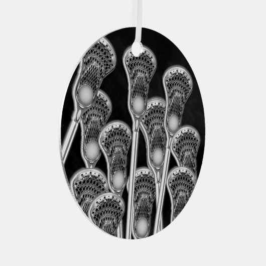 Lacrosse Green Personalisiert Award Keramik Orname Ornament Aus Metall (Vorderseite Rechts)