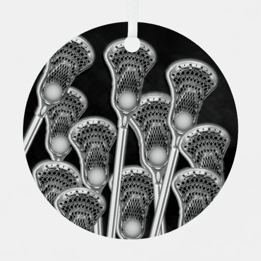 Lacrosse Green Personalisiert Award Keramik Orname Ornament Aus Metall (Vorderseite)