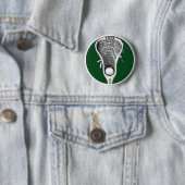 Lacrosse Green Team Geschenke Button (Beispiel)