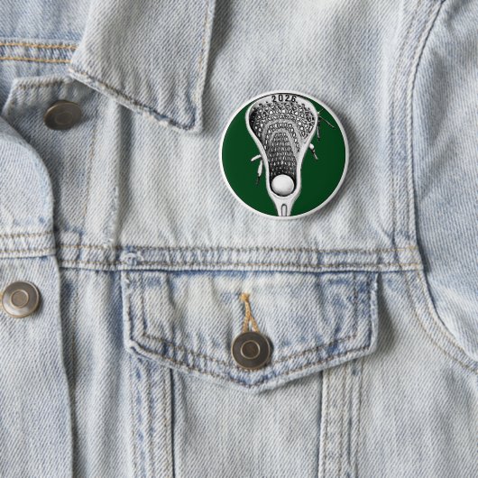 Lacrosse Green Team Gifts Button (Beispiel)