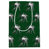 Lacrosse Green Team Mittlere Geschenktüte (Vorderseite)