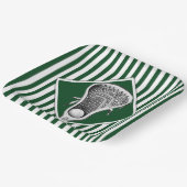 Lacrosse Green Team Party Paper Teller (Gewinkelt)