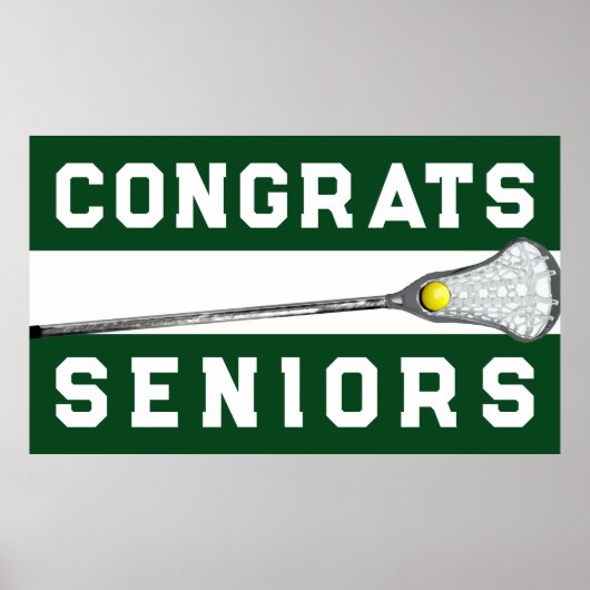 Lacrosse Green Team Senior Night Poster (Vorne)