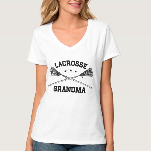 Lacrosse-Großmutter T-Shirt (Vorderseite)