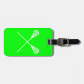 Lacrosse haftet Gepäckanhänger-Grün Gepäckanhänger (Vorderseite horizontal)