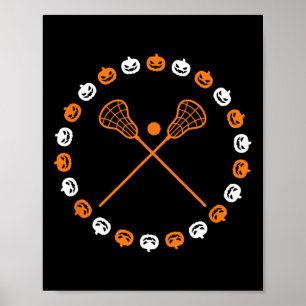 Lacrosse Halloween Spookkins Sportherbst F Poster