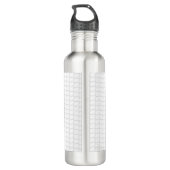 Lacrosse hält Net Player Name Number Sports Edelstahlflasche (Rückseite)