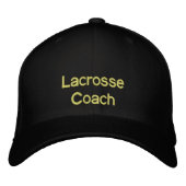 Lacrosse Hat Bestickte Baseballkappe (Vorderseite)