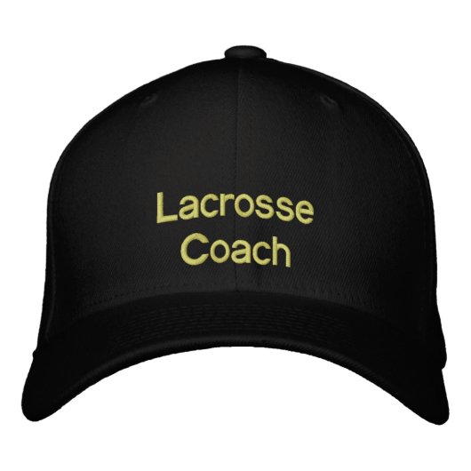 Lacrosse Hat Bestickte Baseballkappe (Vorderseite)