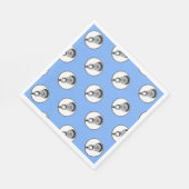 Lacrosse Hellblaues Party Serviette (Ecke)