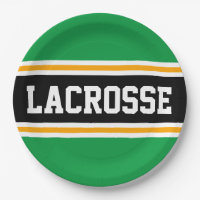 LACROSSE Hellgrüne, schwarz-gelbe Racing Streifen