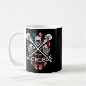 Lacrosse Helmet und Sticks Kaffeetasse (Links)