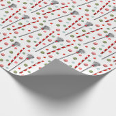 Lacrosse Holiday-Geschenk Geschenkpapier (Ecke)