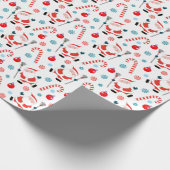 Lacrosse Holiday-Geschenk Geschenkpapier (Ecke)