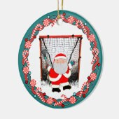 Lacrosse Holiday-Geschenk Keramik Ornament (Links)