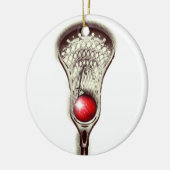 Lacrosse Holiday-Geschenk Keramikornament (Links)