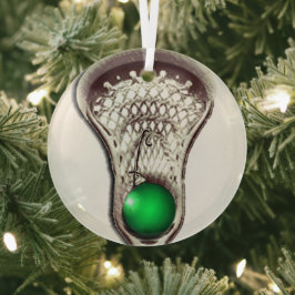 Lacrosse Holiday-Geschenk Ornament Aus Glas