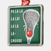 Lacrosse Holiday-Geschenk Ornament Aus Metall (Links)