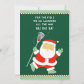 Lacrosse Holiday Weihnachtskarten Feiertagskarte (Vorderseite)