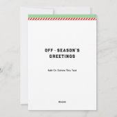 Lacrosse Holiday Weihnachtskarten Feiertagskarte (Rückseite)