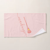 Lacrosse Individuelle Name Pink Sport Handtuch (Handtuch)