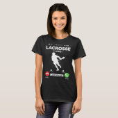 Lacrosse Is Calling I Must Go Lax Hobby Lacrosse T-Shirt (Vorne ganz)