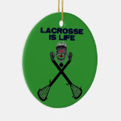 Lacrosse is Life Keramikornament (Rechts)