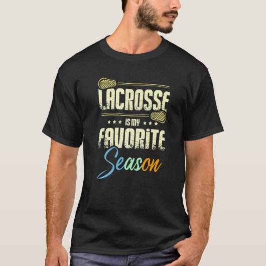 Lacrosse is my favorite season Premium T-Shirt (Vorderseite)