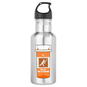 Lacrosse ist mein Medikament Edelstahlflasche