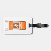 Lacrosse ist mein Medikament Gepäckanhänger (Rückseite horizontal)