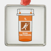 Lacrosse ist mein Medikament Ornament Aus Metall (Vorne)
