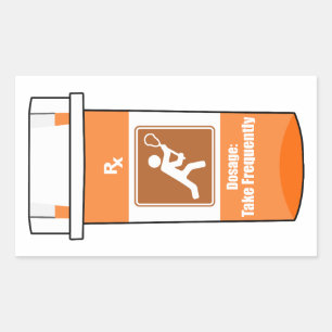 Lacrosse ist mein Medikament Rechteckiger Aufkleber