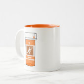 Lacrosse ist mein Medikament Zweifarbige Tasse (Vorderseite Links)