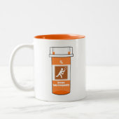 Lacrosse ist mein Medikament Zweifarbige Tasse (Links)