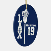 Lacrosse Jersey mit Foto Dark Blue Keramikornament (Rechts)