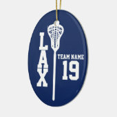 Lacrosse Jersey mit Foto Dark Blue Keramikornament (Links)