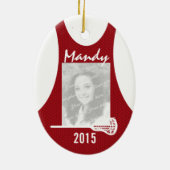 Lacrosse Jersey mit Foto Red Keramikornament (Hinten)