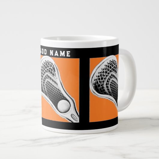Lacrosse Jumbo-Tasse (Vorderseite Rechts)