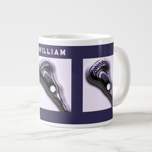 Lacrosse Jumbo-Tasse (Vorderseite Rechts)