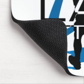 Lacrosse-Jungen-LOCKERES Angriffs-Blau Mousepad (Ecke)