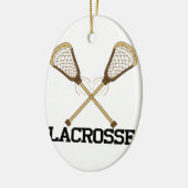 Lacrosse Keramik Ornament (Links)