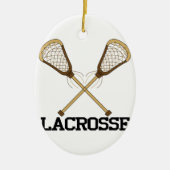 Lacrosse Keramik Ornament (Vorne)