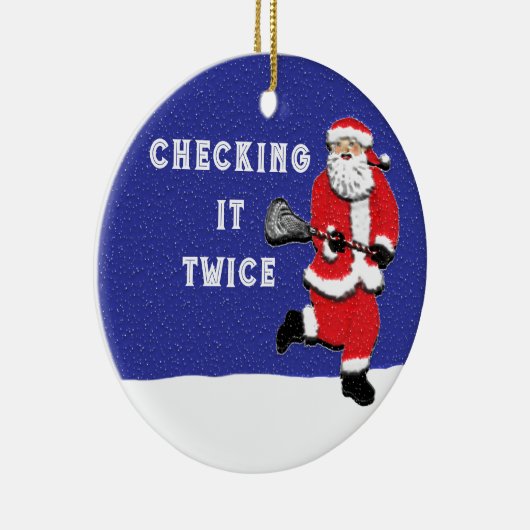 Lacrosse Keramik Ornament (Rechts)