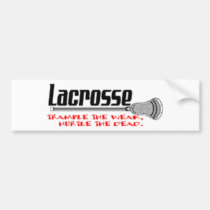 Lacrosse klatschen schwachen Autoaufkleber