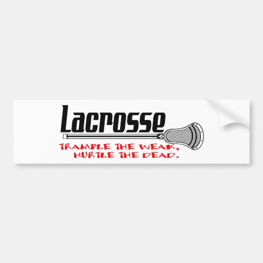 Lacrosse klatschen schwachen Autoaufkleber (Vorne)