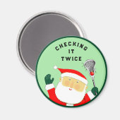 Lacrosse Kleine Geschenk Magnet (Vorderseite/Rückseite)