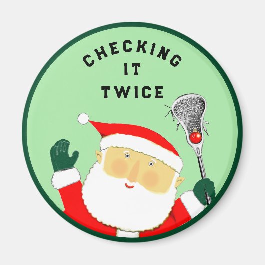 Lacrosse Kleine Geschenk Magnet (Vorne)