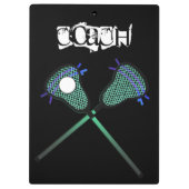 Lacrosse-Klemmbrett Klemmbrett (Rückseite)