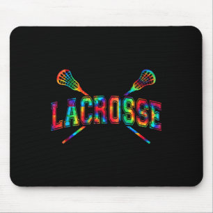 Lacrosse Krawatte-Farbstoff Crossed Sticks Cool La Mousepad